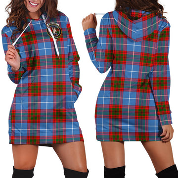Pennycook Tartan Hoodie Dress with Family Crest - Tartan Vibes Clothing