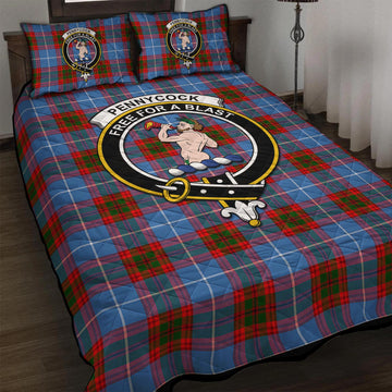 Pennycook Tartan Quilt Bed Set with Family Crest - Tartan Vibes Clothing