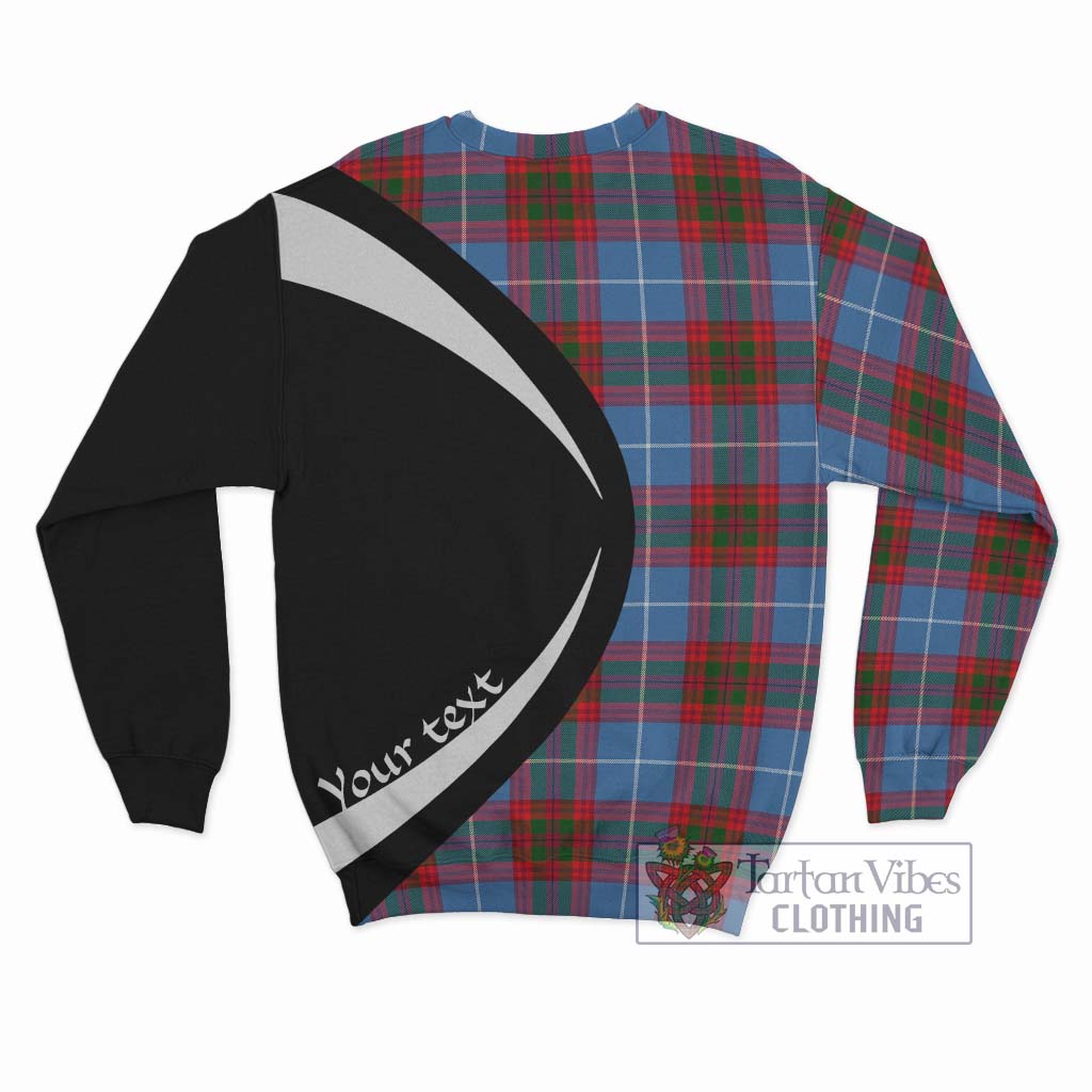 Pennycook Tartan Sweatshirt with Family Crest Circle Style - Tartan Vibes Clothing
