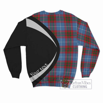 Pennycook Tartan Sweatshirt with Family Crest Circle Style - Tartan Vibes Clothing