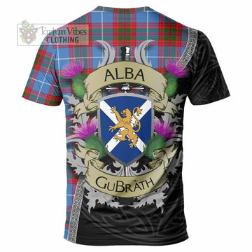 Pennycook Tartan Family Crest T-Shirt Lion Rampant Royal Thistle Shield Celtic Inspired - Tartan Vibes Clothing