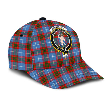 Pennycook Tartan Classic Cap with Family Crest