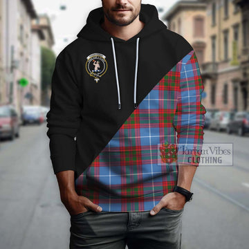 Pennycook Tartan Hoodie with Family Crest and Military Logo Style - Tartan Vibes Clothing