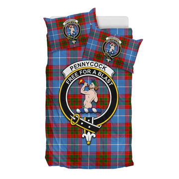 Pennycook Tartan Bedding Set with Family Crest