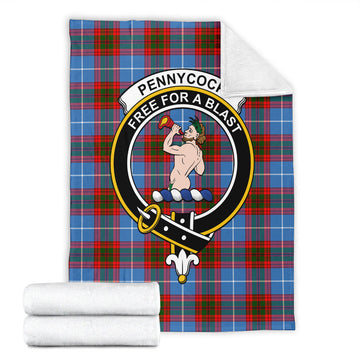 Pennycook Tartan Blanket with Family Crest