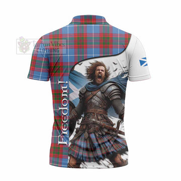 Pennycook Crest Tartan Zipper Polo Shirt Inspired by the Freedom of Scottish Warrior - Tartan Vibes Clothing