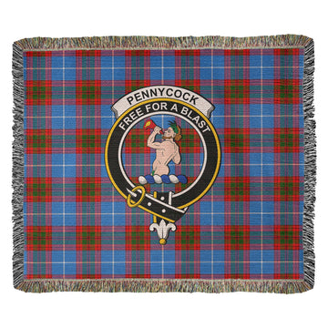 Pennycook Tartan Woven Blanket with Family Crest