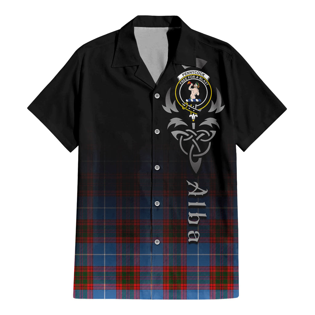 Pennycook Tartan Hawaiian Shirt Shirt Featuring Alba Gu Brath Family Crest Celtic Inspired - Tartan Vibes Clothing