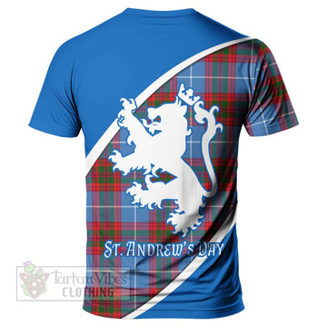 Tartan Vibes Clothing Pennycook Family Crest Tartan T-Shirt Celebrate Saint Andrew's Day in Style
