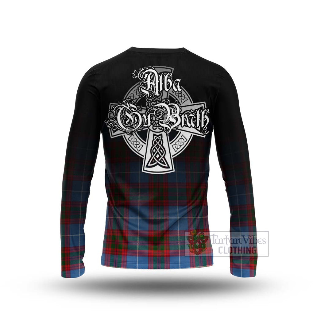 Pennycook Tartan Long Sleeve T-Shirt Featuring Alba Gu Brath Family Crest Celtic Inspired - Tartan Vibes Clothing