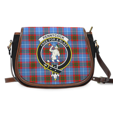 Pennycook Tartan Saddle Bag with Family Crest