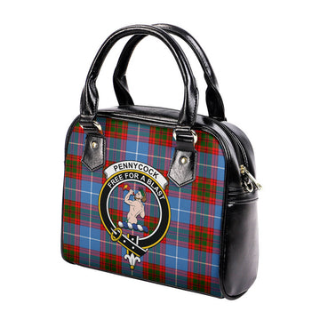 Pennycook Tartan Shoulder Handbags with Family Crest - Tartan Vibes Clothing
