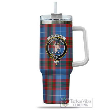 Pennycook Tartan and Family Crest Tumbler with Handle