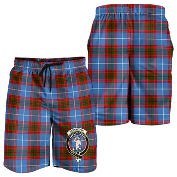 Pennycook Tartan Mens Shorts with Family Crest - Tartan Vibes Clothing