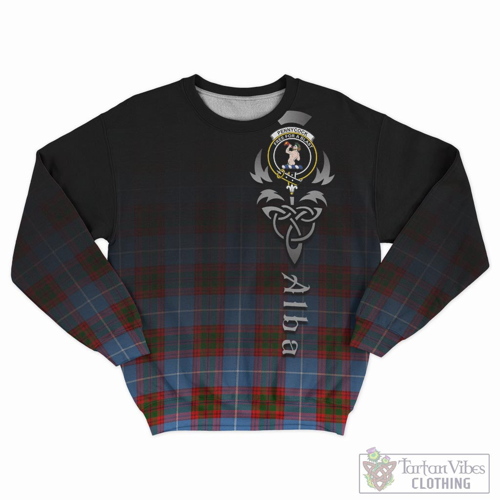 Pennycook Tartan Sweatshirt Featuring Alba Gu Brath Family Crest Celtic Inspired - Tartan Vibes Clothing