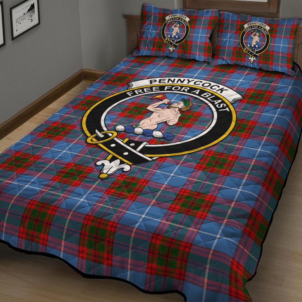 Pennycook Tartan Quilt Bed Set with Family Crest - Tartan Vibes Clothing