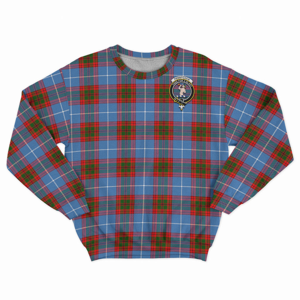 Pennycook Tartan Sweatshirt with Family Crest - Tartan Vibes Clothing