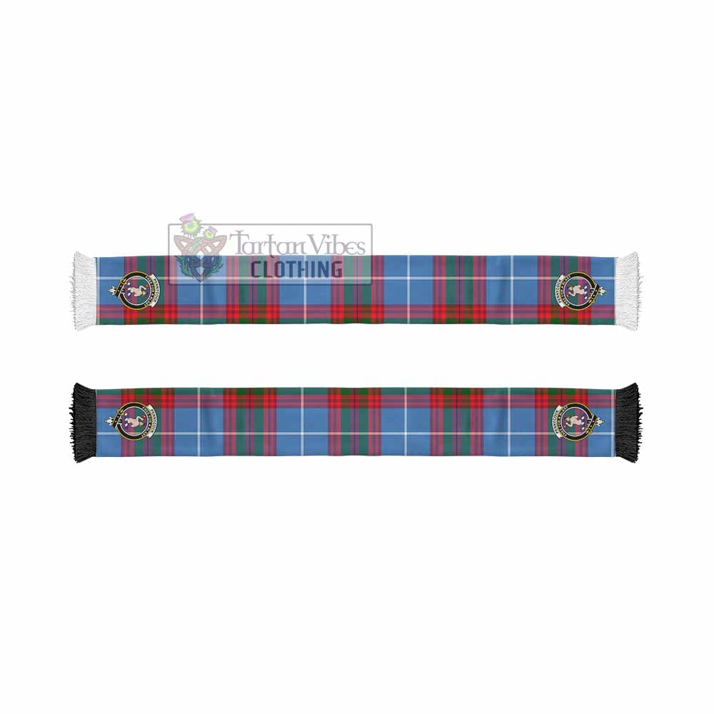 Pennycook Tartan Ruffneck Scarf with Family Crest - Tartan Vibes Clothing