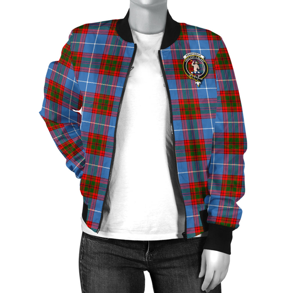 Pennycook Tartan Bomber Jacket with Family Crest - Tartan Vibes Clothing