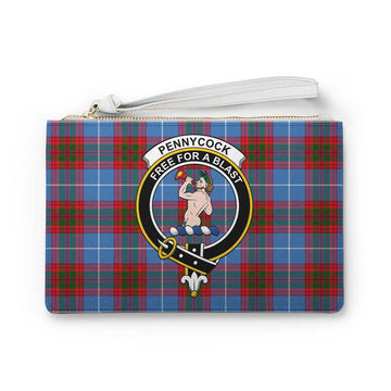 Tartan Vibes Clothing Pennycook Family Crest Tartan Clutch Bag