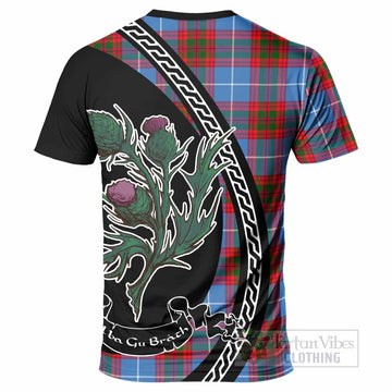 Pennycook Family Crest Tartan T-Shirt Alba Thistle Inspired - Tartan Vibes Clothing