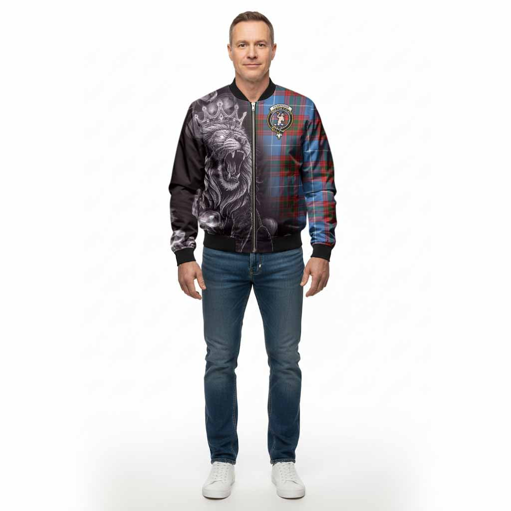 Pennycook Tartan Bomber Jacket Roaring Lion Heritage