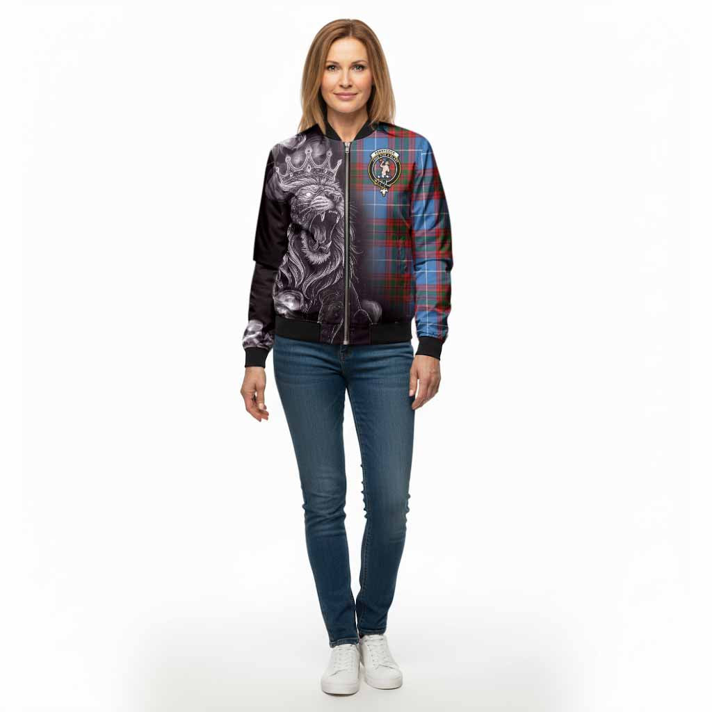 Pennycook Tartan Bomber Jacket Roaring Lion Heritage