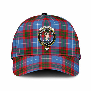 Pennycook Tartan Classic Cap with Family Crest