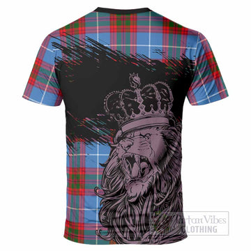 Pennycook Tartan Crest T-Shirt Crowned Lion Heritage Style