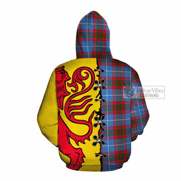 Pennycook Tartan Family Crest Cotton Hoodie Lion Rampant Honor - Tartan Vibes Clothing