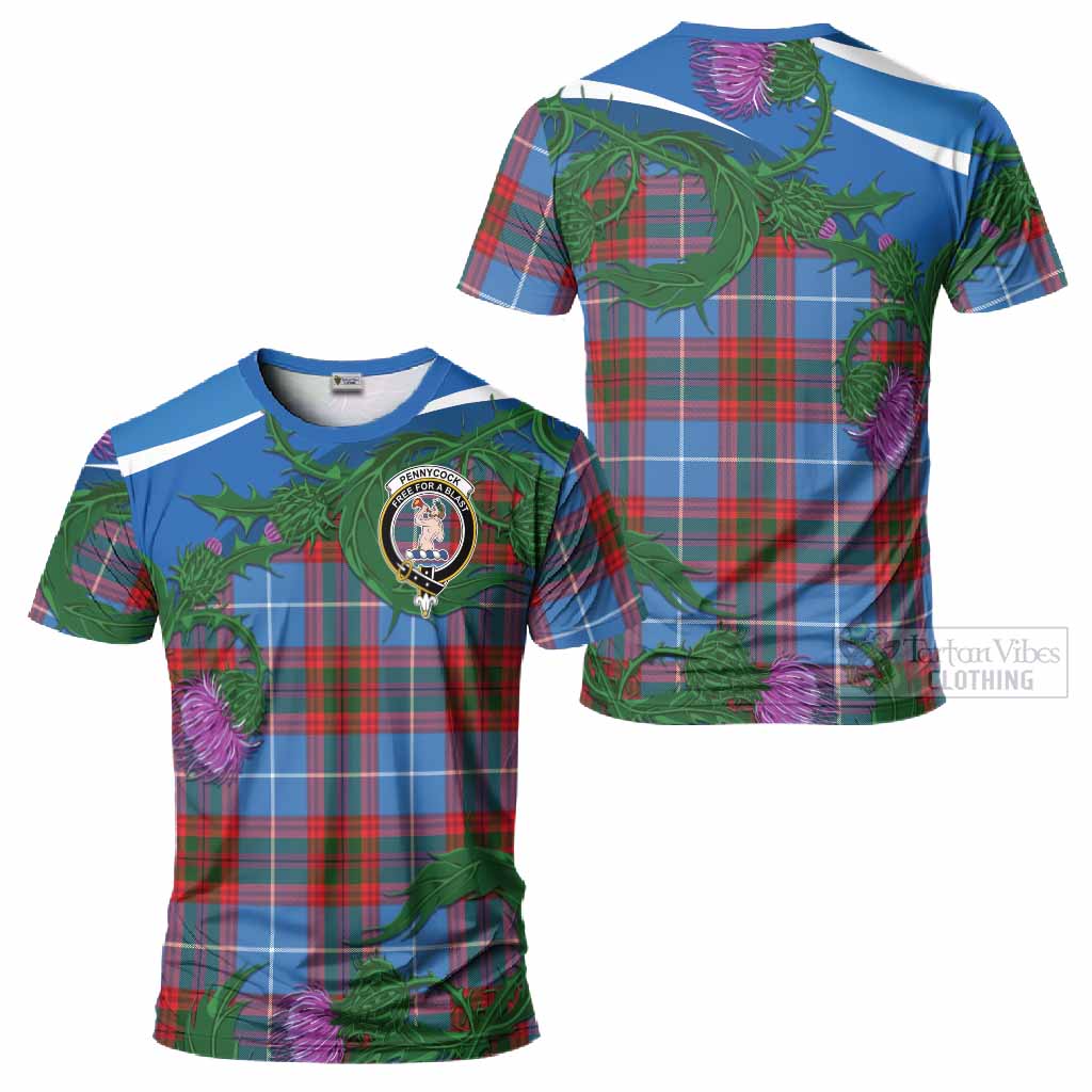 Pennycook Tartan Family Crest T-Shirt Thistle in Minimalism