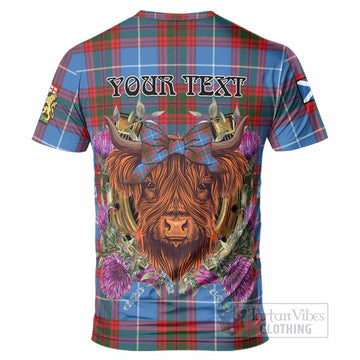 Pennycook Tartan T-Shirt Scottish Thistle Heilan Coo