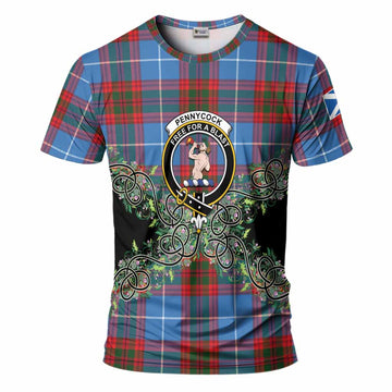 Pennycook Tartan T-Shirt Thistle Scottish Spirit