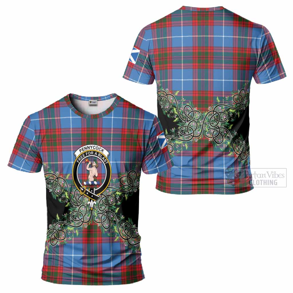 Pennycook Tartan T-Shirt Thistle Scottish Spirit