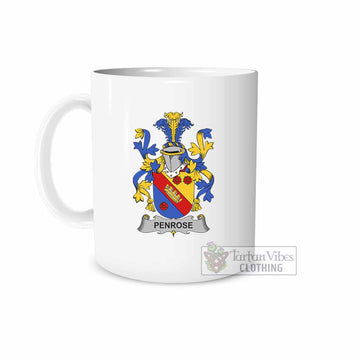 Tartan Vibes Clothing Penrose Irish Clan Coat of Arms Ceramic Mug
