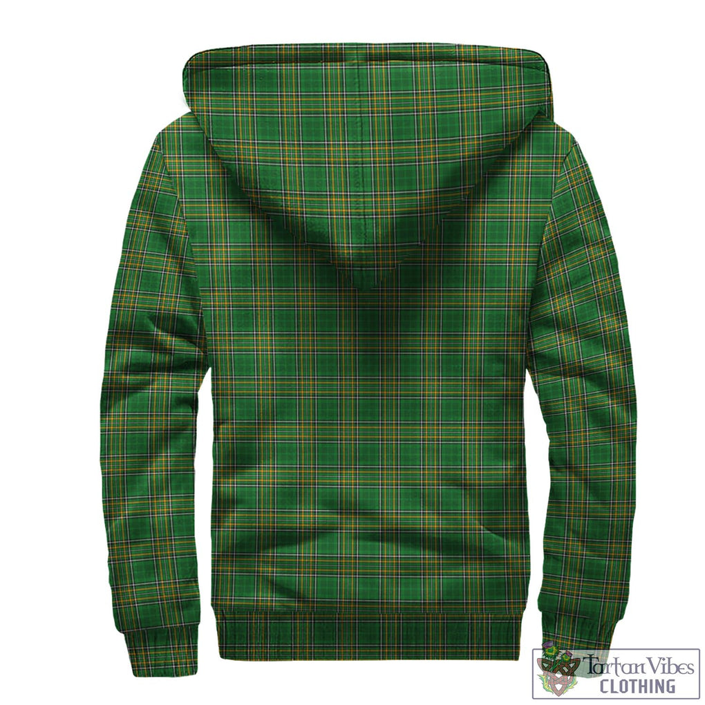 Penrose Irish Clan Tartan Sherpa Hoodie with Coat of Arms - Tartan Vibes Clothing