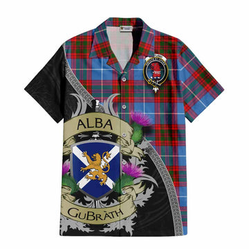 Pentland Tartan Family Crest Hawaiian Shirt Lion Rampant Royal Thistle Shield Celtic Inspired Kid - Tartan Vibes Clothing
