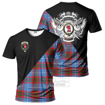 Pentland Tartan T-Shirt with Family Crest and Military Logo Style Kid's Shirt - Tartanvibesclothing Shop