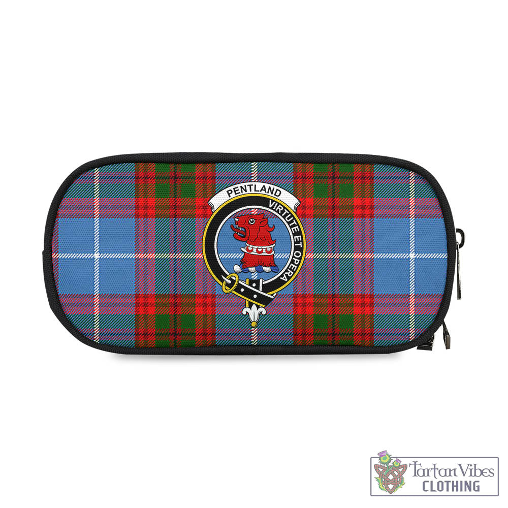 Pentland Tartan Pen and Pencil Case with Family Crest One Size 4.13*8.74 inch - Tartan Vibes Clothing