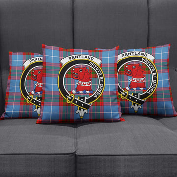 Pentland Tartan Pillow Cover with Family Crest Rectangle Pillow Cover 51*91cm - Tartan Vibes Clothing