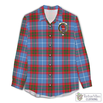 Pentland Tartan Women's Casual Shirt with Family Crest Female - Tartan Vibes Clothing