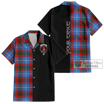 Pentland Tartan Hawaiian Shirt with Family Crest and Half Of Me Style Kid - Tartan Vibes Clothing