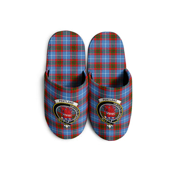 Pentland Tartan Home Slippers with Family Crest