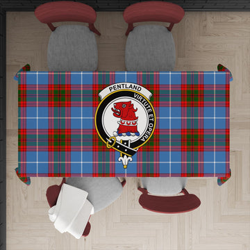Pentland Tartan Tablecloth with Family Crest XL 57.1"x70.9"(145x180cm) - Tartan Vibes Clothing