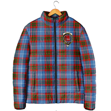 Pentland Tartan Padded Jacket with Family Crest Men's Padded Jacket - Tartan Vibes Clothing