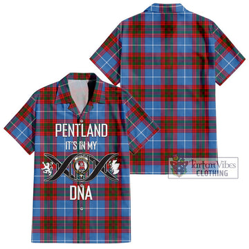 Pentland Tartan Hawaiian Shirt with Family Crest DNA In Me Style Kid - Tartan Vibes Clothing