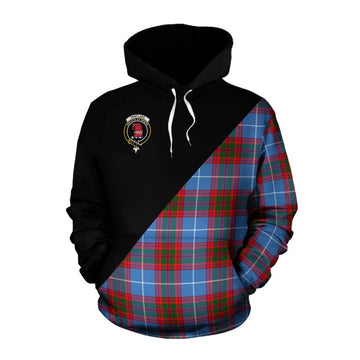 Pentland Tartan Cotton Hoodie with Family Crest and Military Logo Style Pullover Hoodie XS - Tartan Vibes Clothing