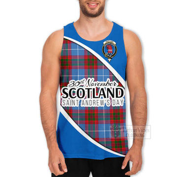 Pentland Family Crest Tartan Men's Tank Top Celebrate Saint Andrew's Day in Style Men - Tartan Vibes Clothing