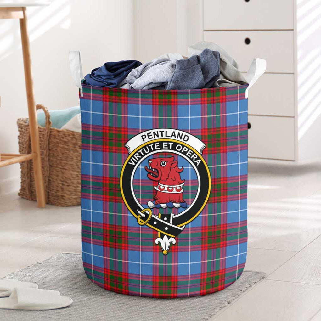 Pentland Tartan Laundry Basket with Family Crest One Size - Tartan Vibes Clothing