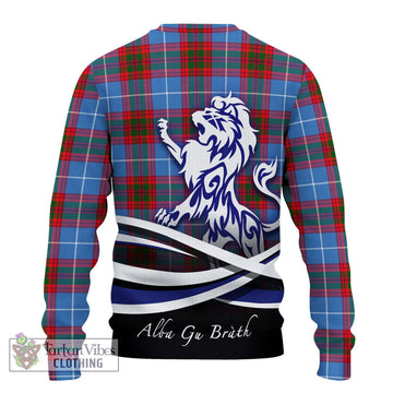 Pentland Tartan Ugly Sweater with Alba Gu Brath Regal Lion Emblem - Tartan Vibes Clothing